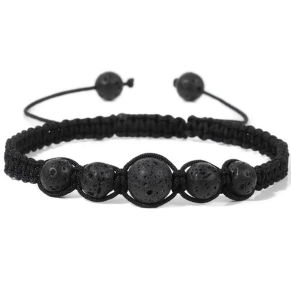 Lava Bracelet,Gemstone Bracelet,Drawstring Bracelet,Shamballa Bracelet,Gift - Picture 1 of 1